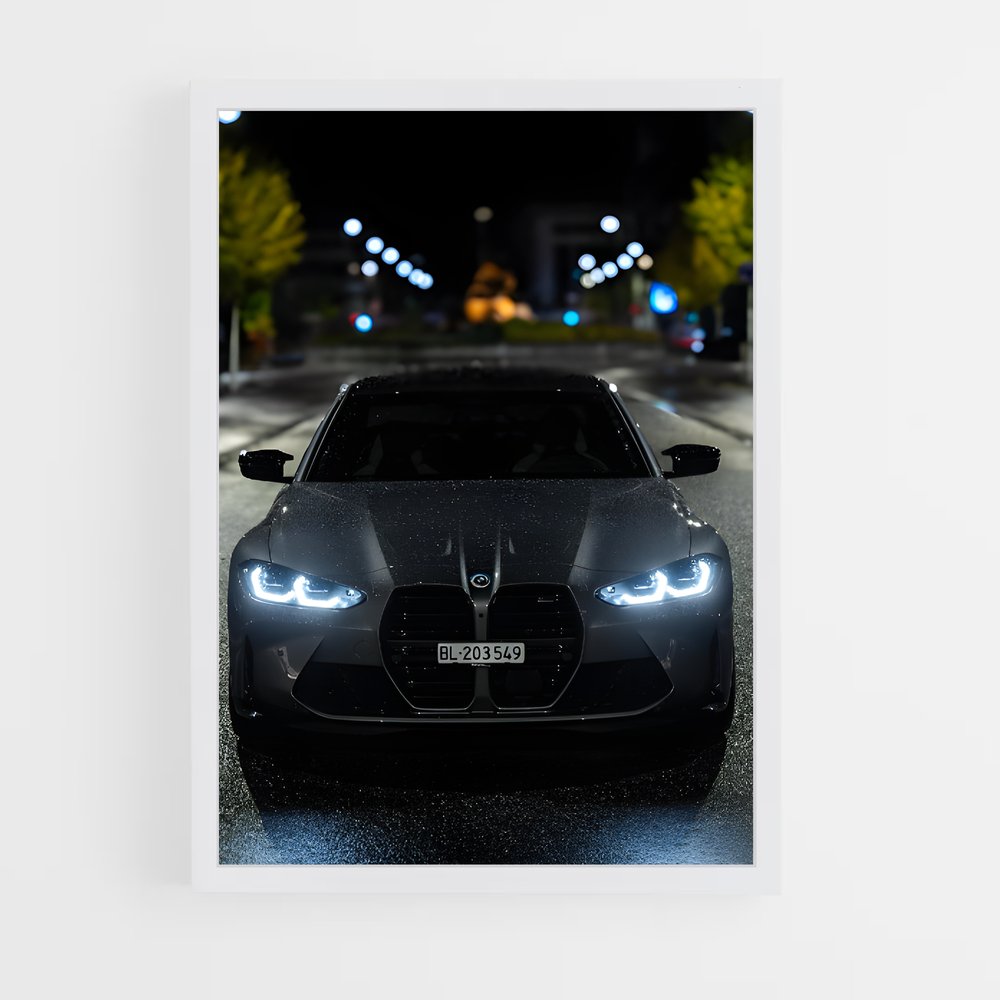 Poster Nuit Mysterieuse Bmw Ligne épurée (vue 3)